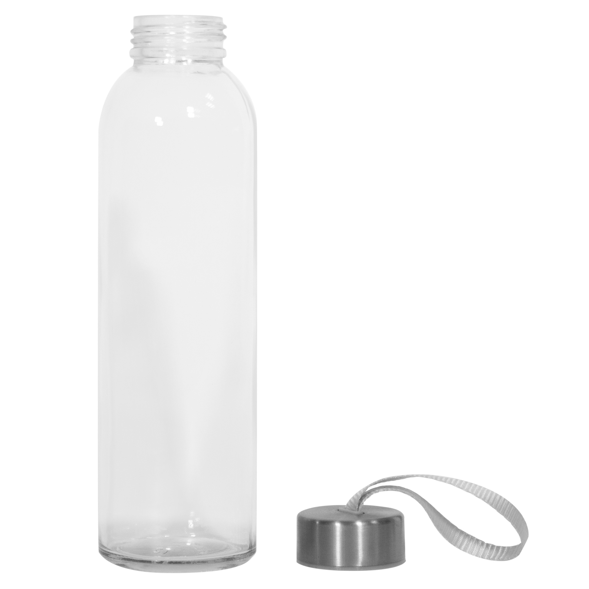 BOTELLA EN VIDRIO 500 ML CON CORDÓN