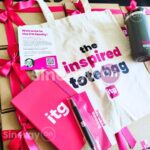 ITG welcome kit for employees with personalized corporate gifts | Kit de bienvenida ITG con artículos personalizados