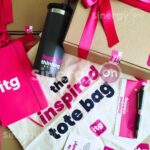 ITG welcome kit for employees with personalized corporate gifts | Kit de bienvenida ITG con artículos personalizados