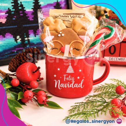 KIT TAZA VINTAGE NAVIDAD
